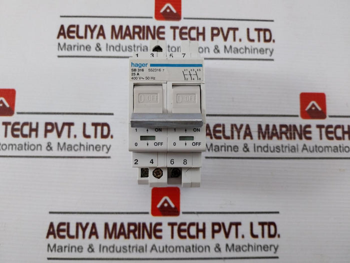 Hager Sb 316 3-pole 16A Modular Switch Module 400 V~ 50 Hz