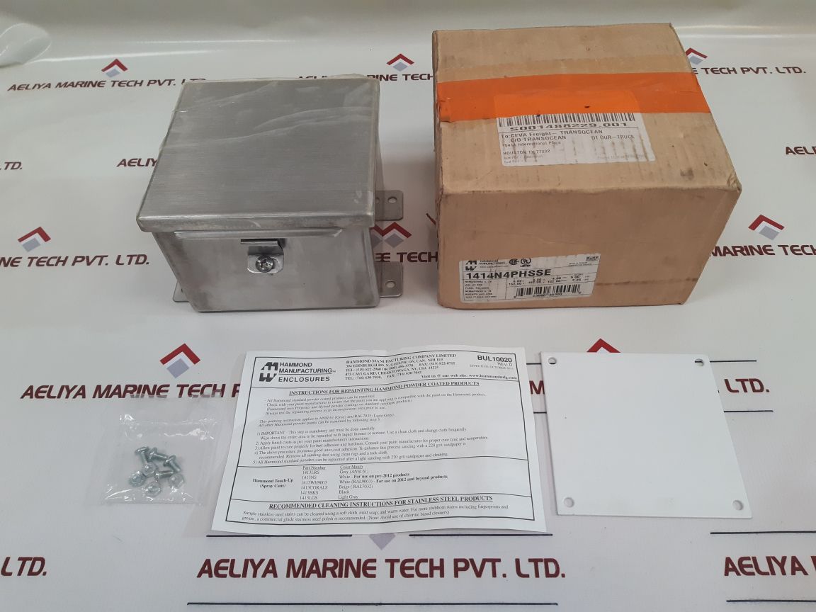 Hammond 1414N4Phsse Electrical Metal Mild Steel Box