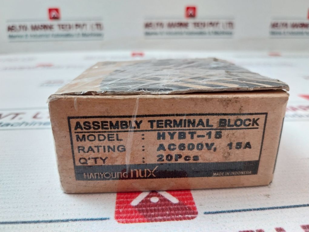 Lot Of 5X Hanyoung Nux Hybt-15A Assembly Terminal Block Ac 600V Max 15A