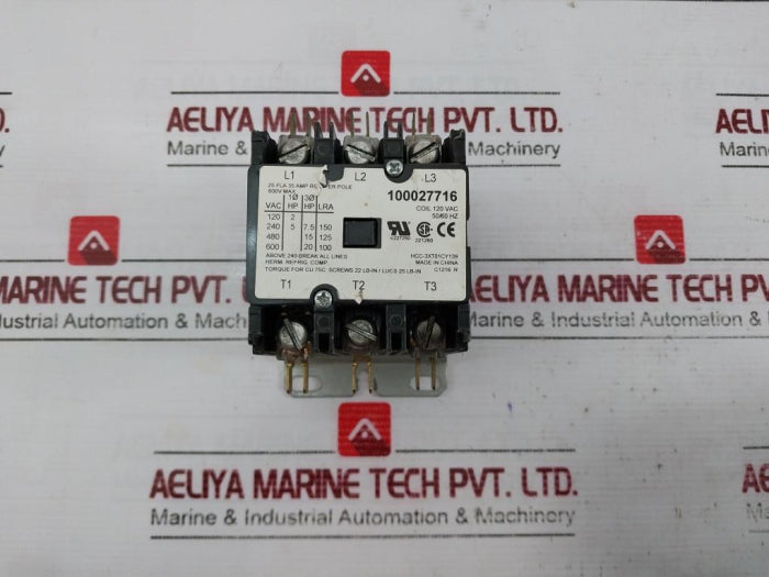 Hartland Controls Hcc-3Xt01Cy139 Contactor Coil 120Vac 50/60Hz 600V Max