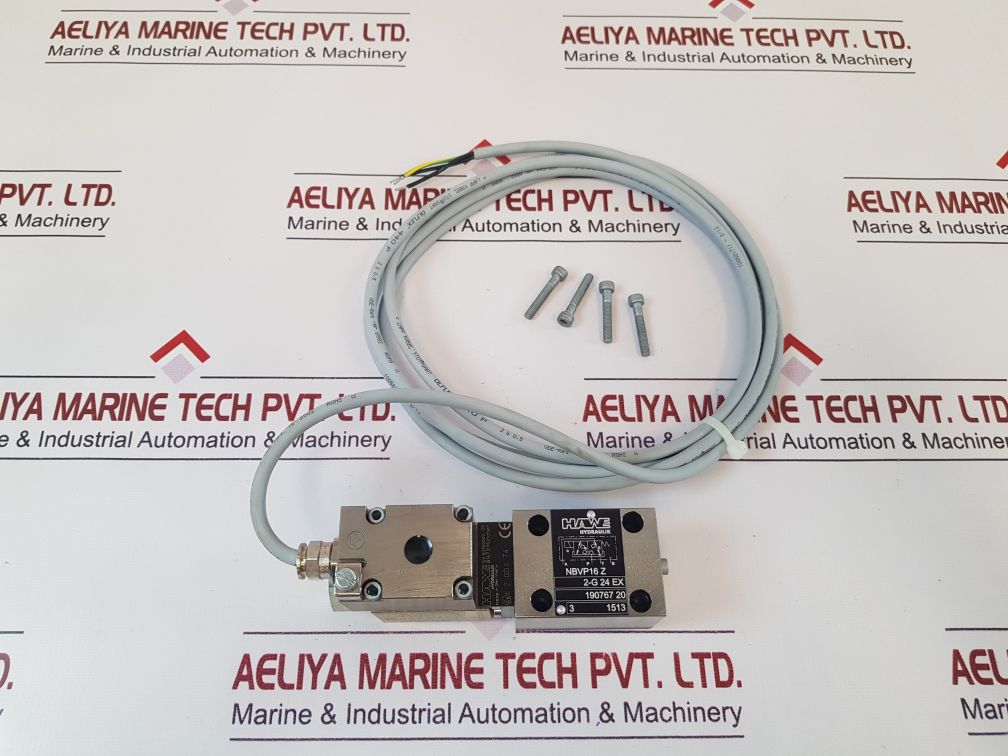 Hawe Hydraulik Nbvp 16 Z/2-g 24 Ex Directional Valve 190767 20 With Cable