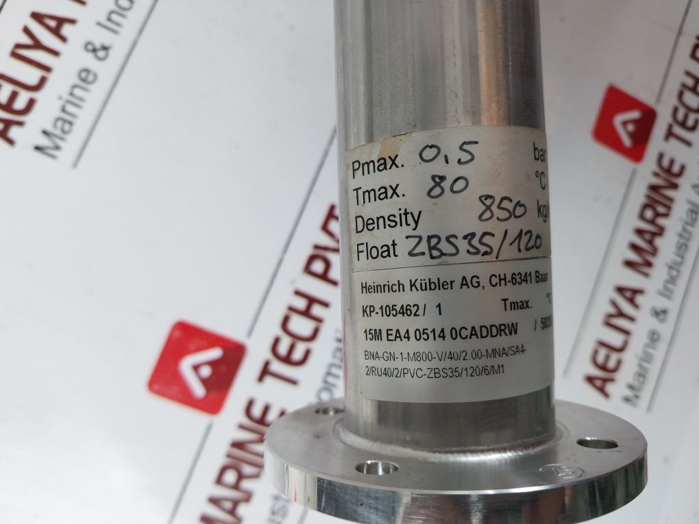 Heinrich Kubler Kp-105462/1 Magnetic Float Switch Zbs35/120