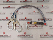 Hercules Nbr15837 Double Steel Cable Lanyard With Connectors