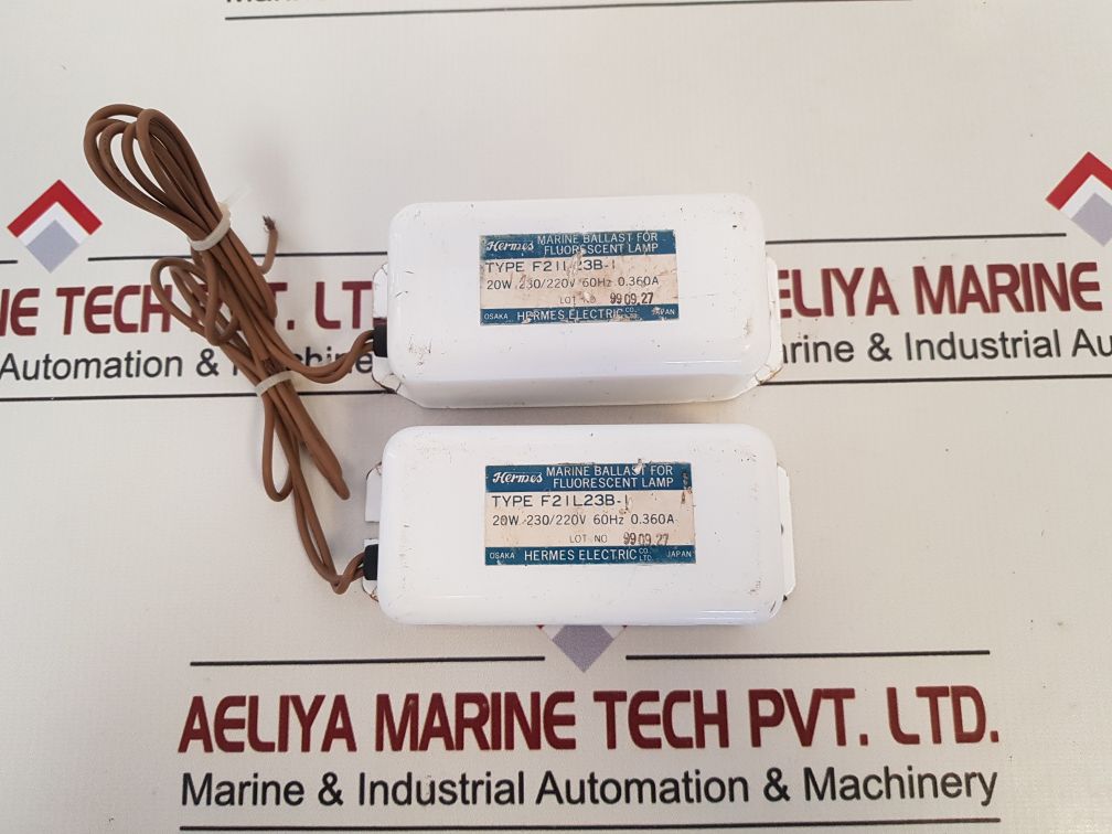 Hermes Electric F2Il23B-i Marine Ballast For Fluorescent Lamp 230/220V 0.36A