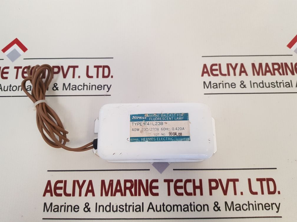 Hermes Electric F4Il23B Marine Ballast For Fluorescent Lamp 230/220V