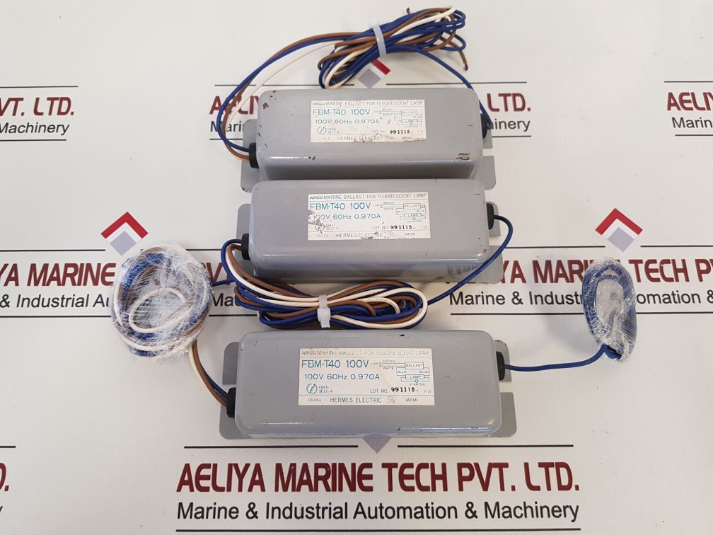 Hermes Electric Fbm-t40 Marine Ballast For Fluorescent Lamp 100V 0.970A