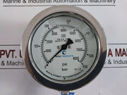 Hitec Products 316 S.S. Tube Pressure Gauge 0-8000 Psi 1121-gf-100-din 1/4â€ Npt