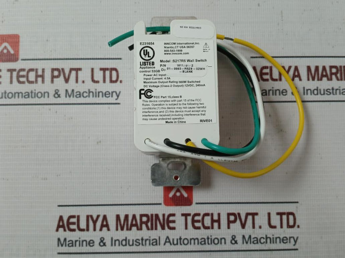 honeywell-s217r5-wall-switch-blank-system-controller-120vac-60hz