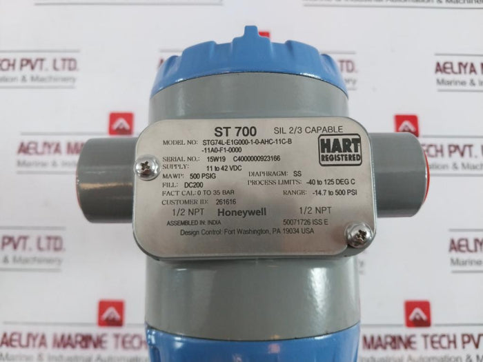 Honeywell Stg74L-e1G000-1-0-ahc-11C-b-11A0-f1-0000 Smart Pressure Tran ...