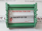 Honeywell Ul16Ao-iota-d37-72-xor I/O Relay Ul16Ao-mtp-d37-72R (New)