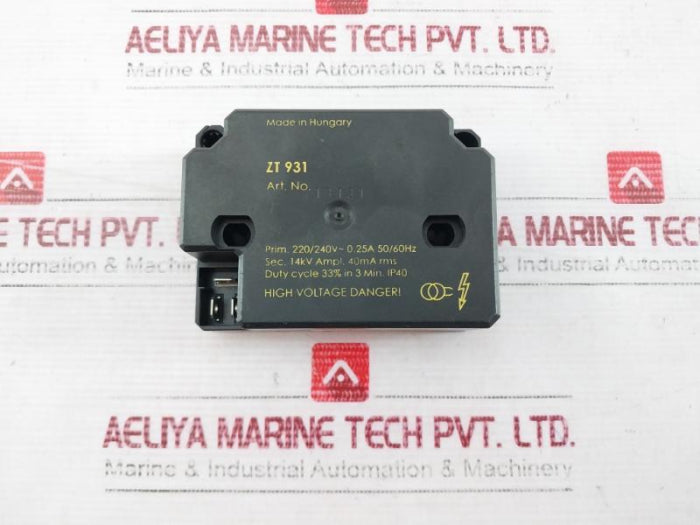 Honeywell Zt 931 Ignition Transformer 220/240V 0.25A 50/60 Hz