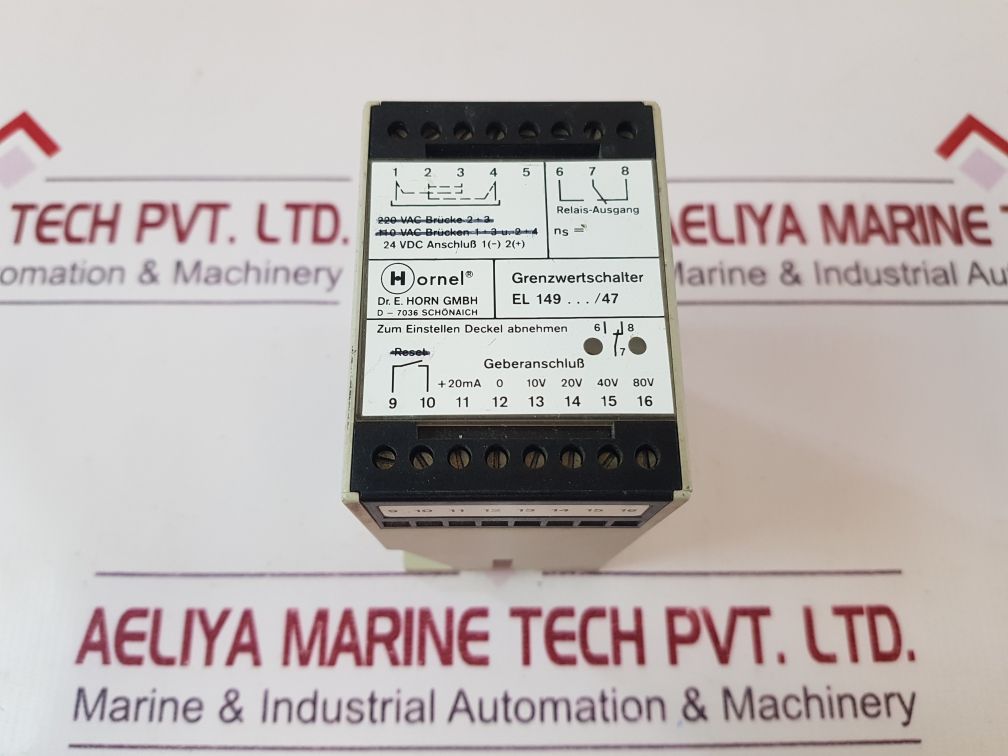 Hornel El 149023/47 Speed Limit Switch El 149.../47