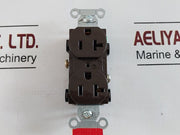 Lot of 10X hubbell 125v 20a receptacle outlet