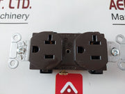 Lot of 2X Hubbell duplex receptacle 20a 125v