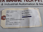 Huisman 2002634 Throttle Valve