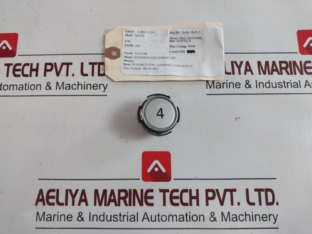 Huisman Rt 42 Viii Control Pushbutton 4.0117.01.03