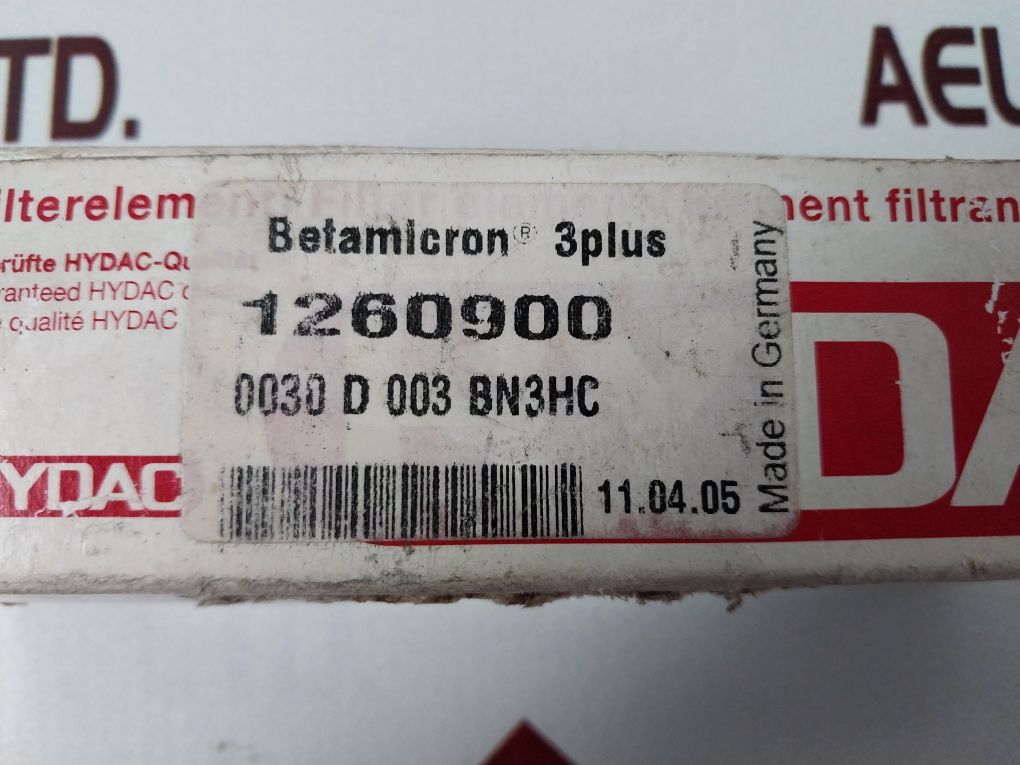 Hydac 0030D003Bn3Hc Filter Element