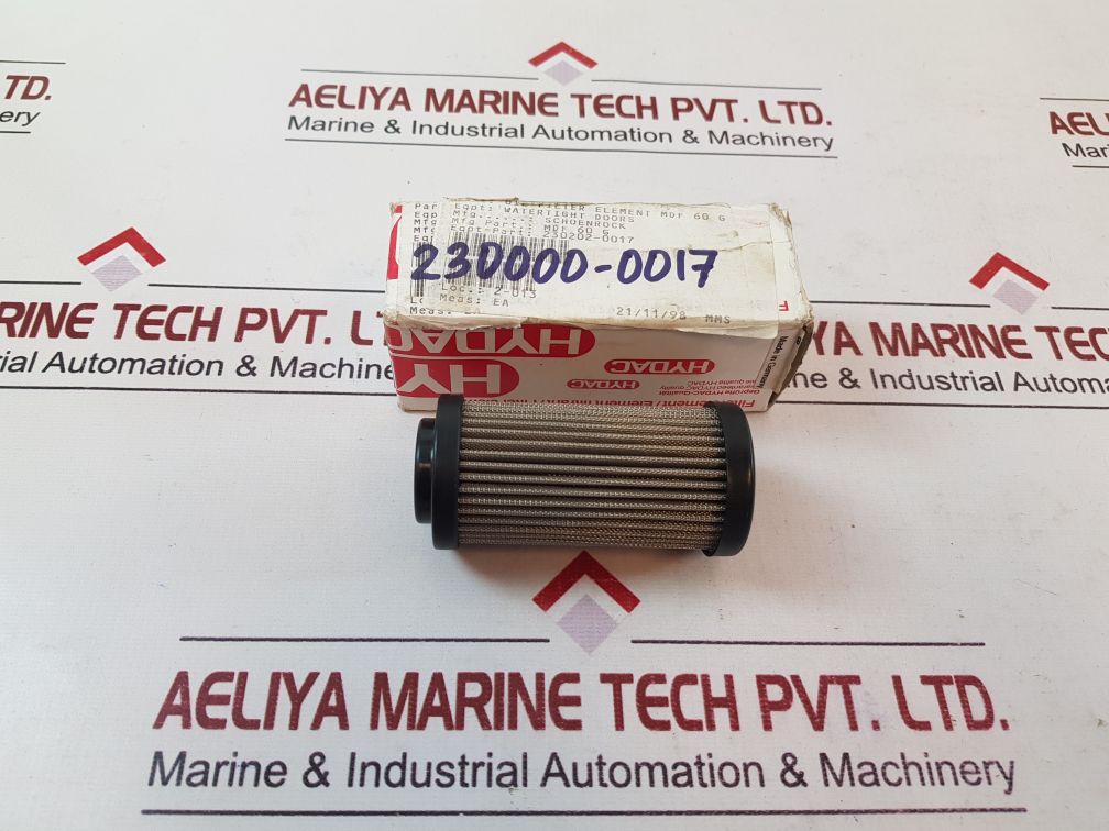 Hydac 0060 d 050 w/-w pressure filter mdf 60 g