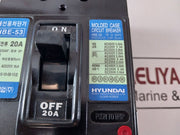 Hyundai Hbe-53 Molded Case Circuit Breaker 20A