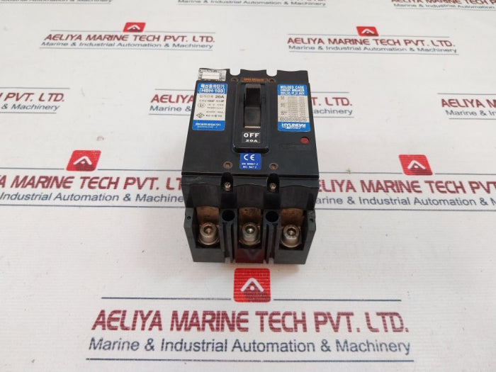 Hyundai Hbh-103 Molded Case Circuit Breaker 200-480V 20A