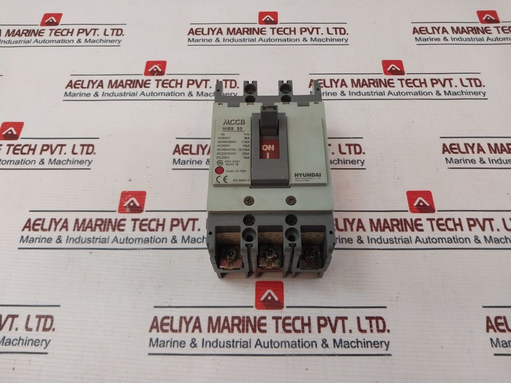 Hyundai Hibs 53 Molded Case Circuit Breaker 3P 15A Ac 690V