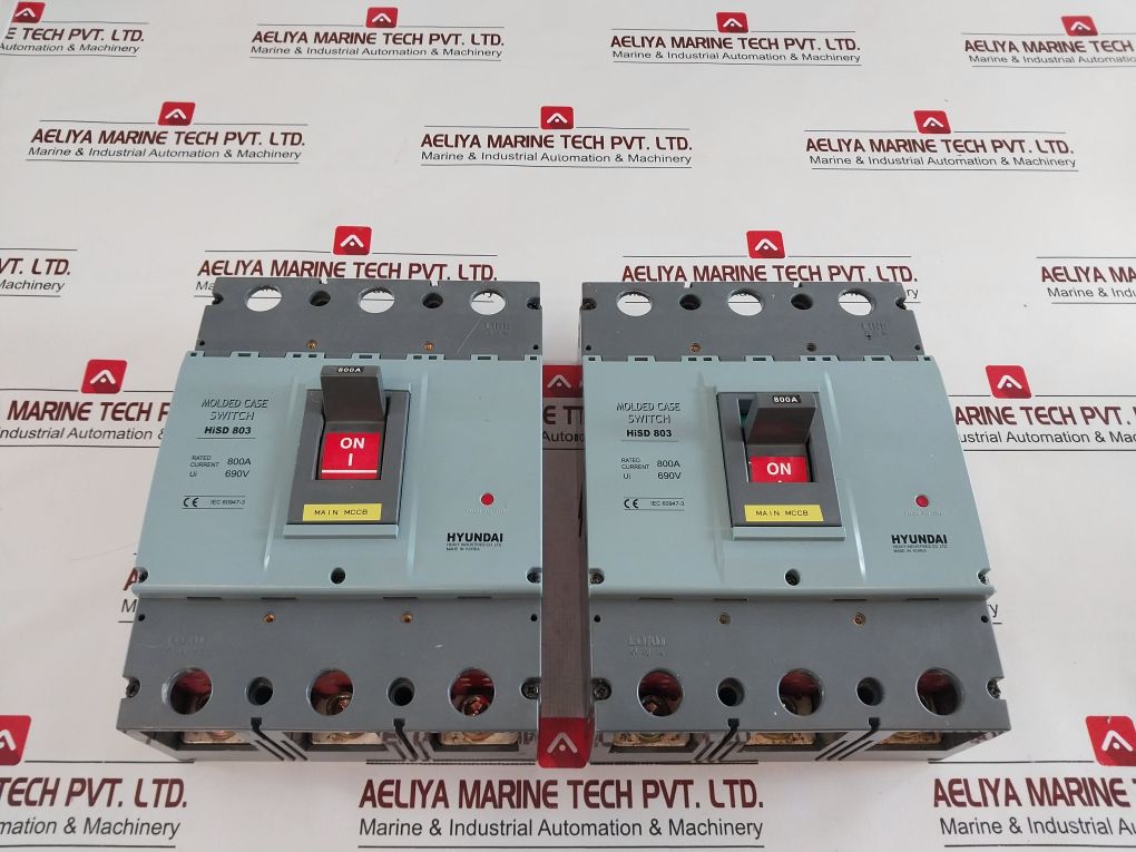 Hyundai Hisd 803 Molded Case Circuit Breaker 800A 690V