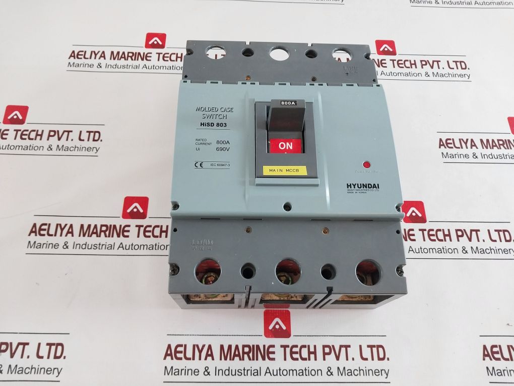 Hyundai Hisd 803 Molded Case Circuit Breaker 800A 690V