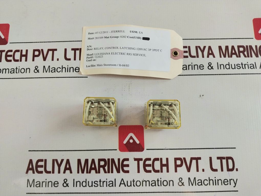 Lot Of 2X Idec Rh3B-ul Relay Ac 120V 50/60Hz
