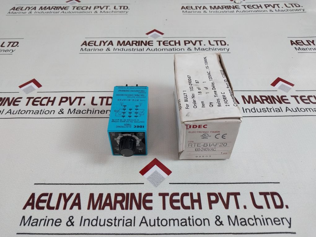 Idec Rte-b1Af20 Electronic Time Delay Relay 0-1 Min