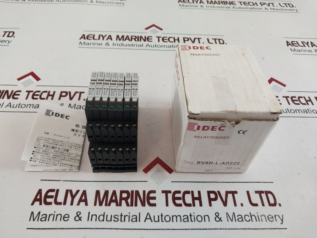Lot Of 7X Idec Rv8H-l-ad220 Relay