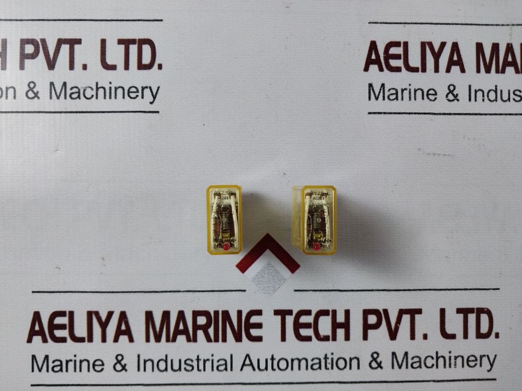 Lot Of 2X Idec Ry2S-l Relay Ac24V