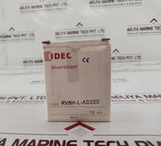 Lot Of 3X Idec SV1H-07L-4 Relay/Socket RV8H-L-AD220