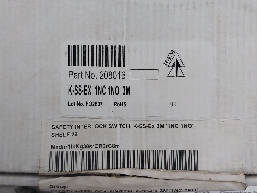 Idem Kobra-k-ss-ex Explosion Proof Tongue Safety Interlock Switch With Cable