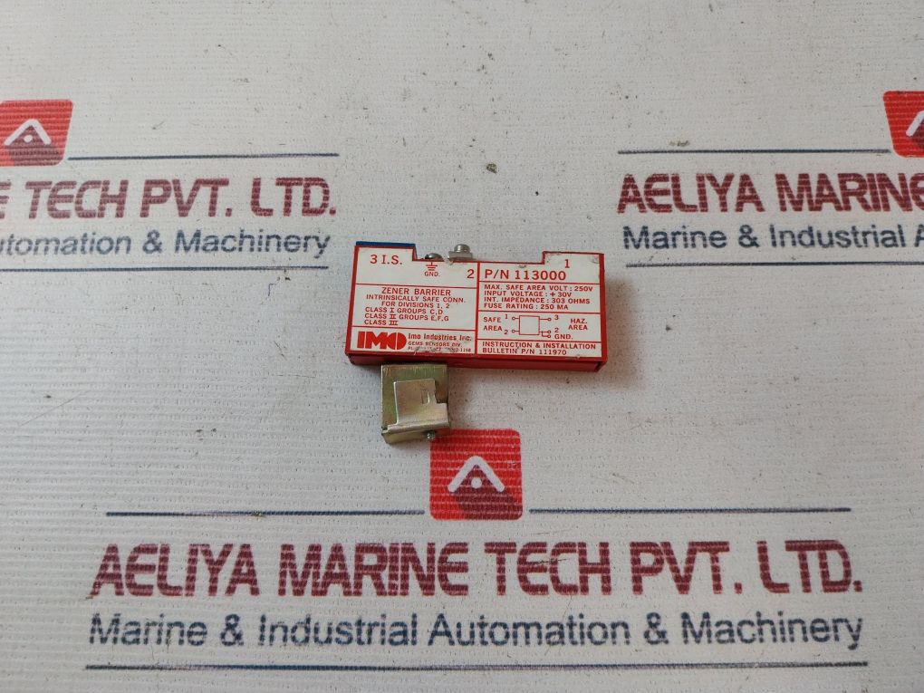 Imo 113000 Single Channel Zener Barrier Shunt Diodes