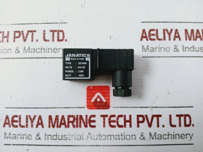 Janatics Dc36W Solenoid Valve Coil, Duty 100% 24V Dc 2.5W