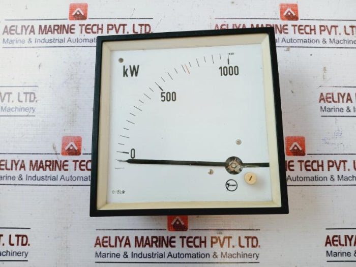 Janssen 0-1000 Kw Analog Meter 8.55V