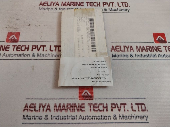 Jc 1-1/2” Ball Valve Repair Kit