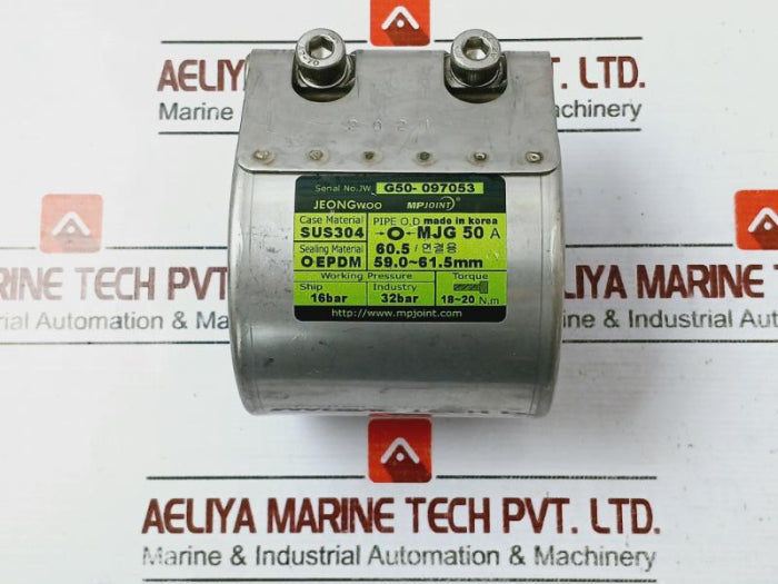 Jeongwoo Mp Joint Mjg 50A Grip Type Pipe Coupling Sus304 Oepdm