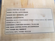 Joucomatic 34206001 3/4â€ auto drain filter