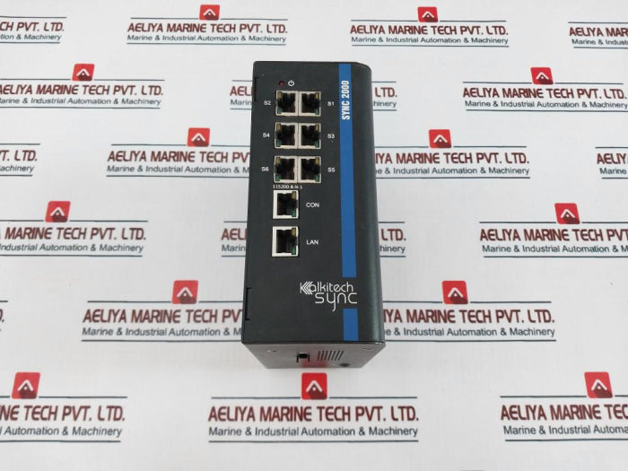 Kalkitech Sync 2000-s6R1 Substation Protocol Gateway E0815295 24V Dc