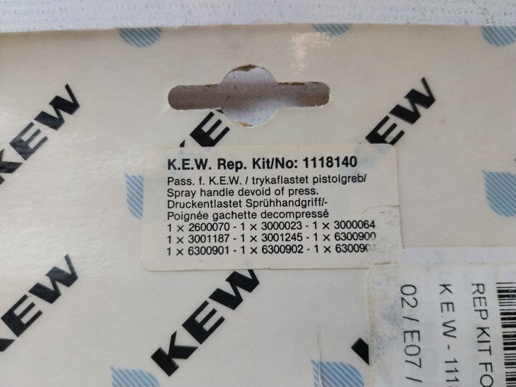Kew 1118140 Repair Kit For Spray Handle