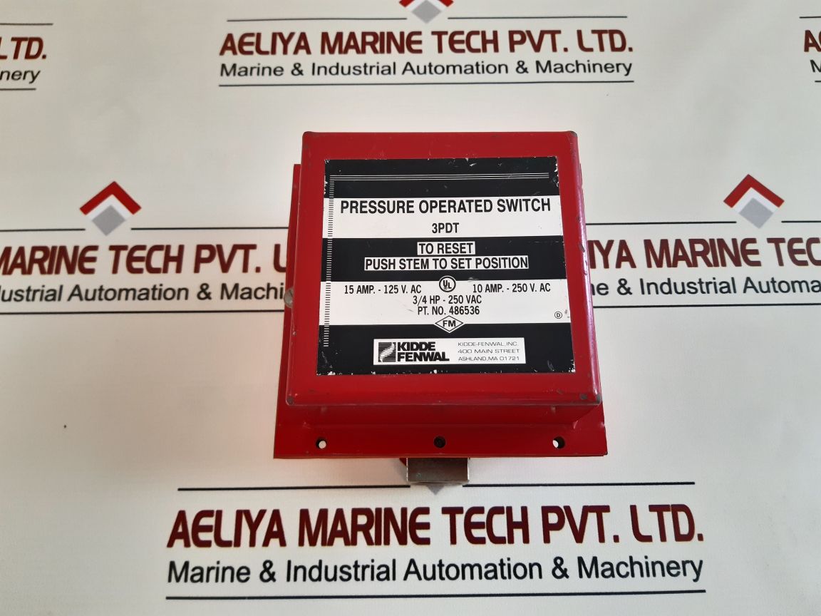 Kidde-fenwal 3Pdt Pressure Operated Switch