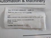 Kiene Ax-08Sa Connector For Indicator Valve