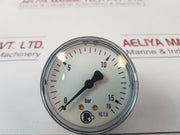 Riegler Kl.1.6 Pressure Gauge 0 To 16 Bar