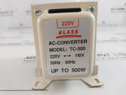 Klass Tc-500 Up/Down Ac Converter/Transformer 220V 110V