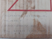 Klaxon Klaxet 1010 Hooter 230/250V Ac