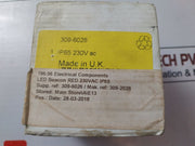 Klaxon Qbs-0022 Red Static Led Beacon Ip65 1501W