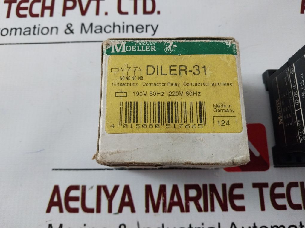 Klockner Moeller Dil Er-31 Contactor Relay 190V 50Hz 220V 60Hz