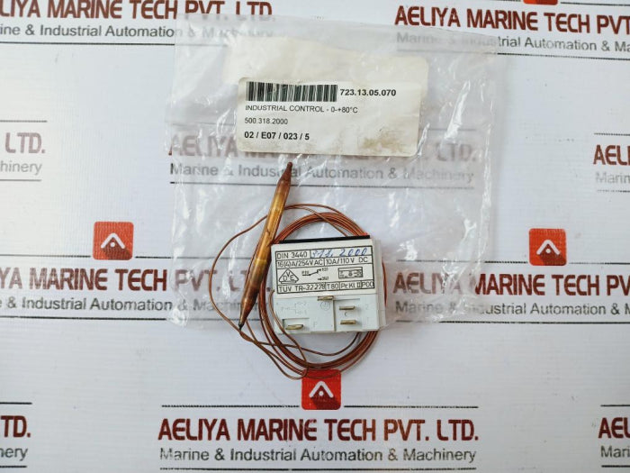 Koch Tr-v Industrial Control Thermostat 0-80 16(4)A/254Vac 10A/110Vdc