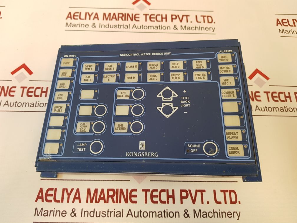 Kongsberg Norcontrol 8100141 Display Wcu Alarm Groups